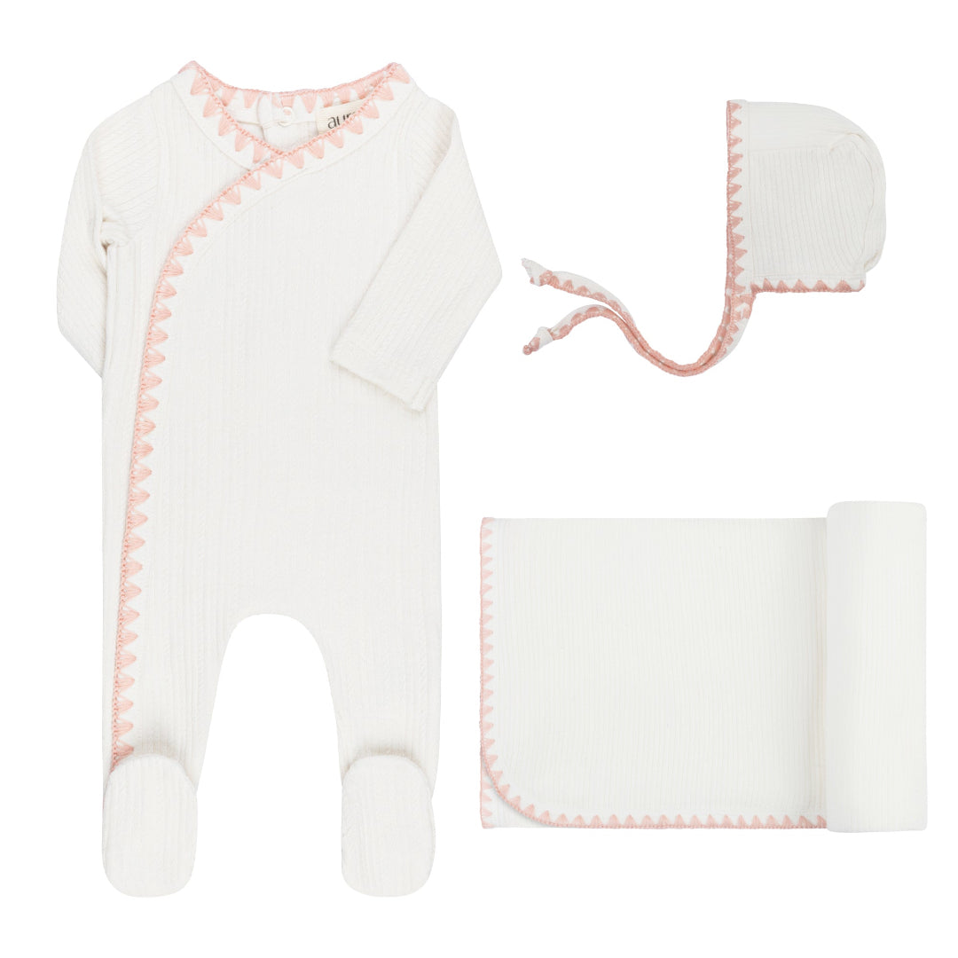 Ivory Pink Whipstitch Collection Take Me Home Set
