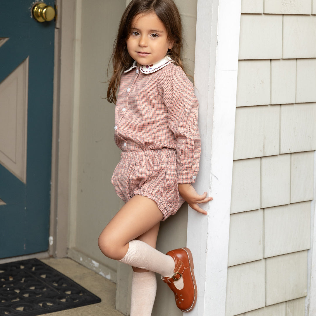 Houndstooth Baby Bloomer Set