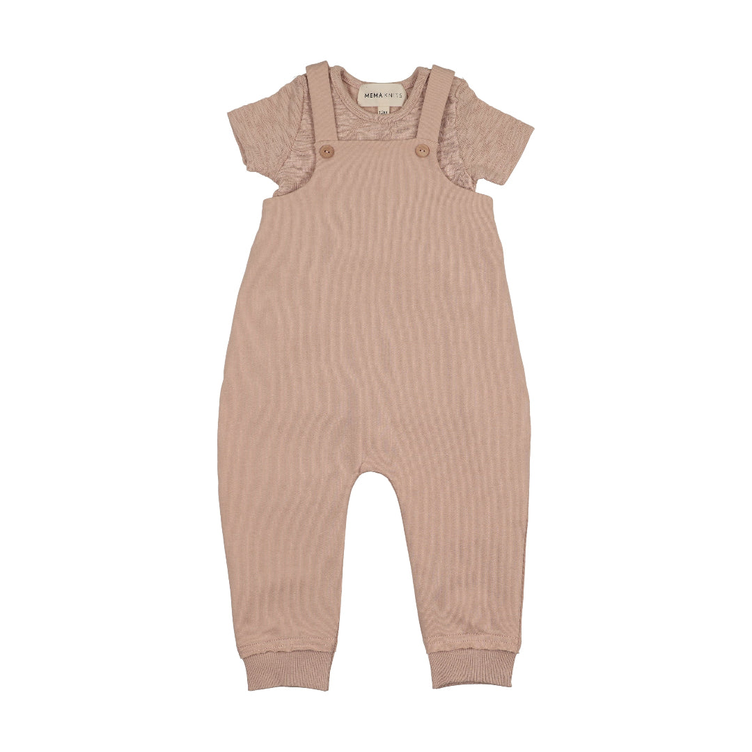 Pale Pink Romper + Onesie Set