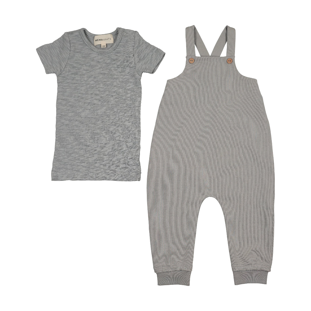 Dove Blue Romper + Onesie Set