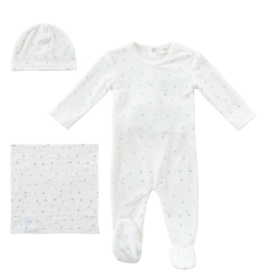 Blue Bud Layette Set