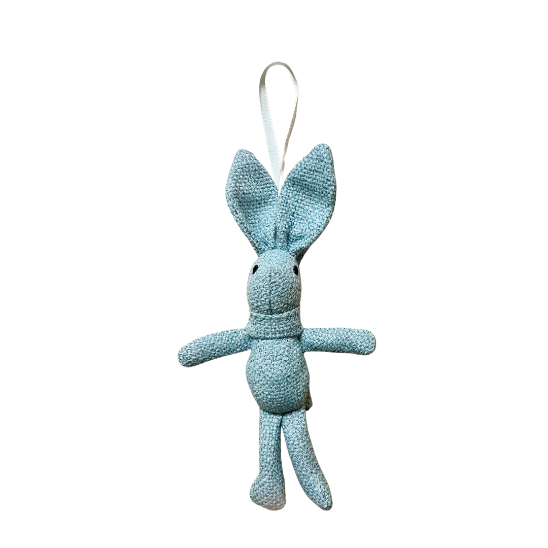 Mini Bunny Paci Holder- Light Blue