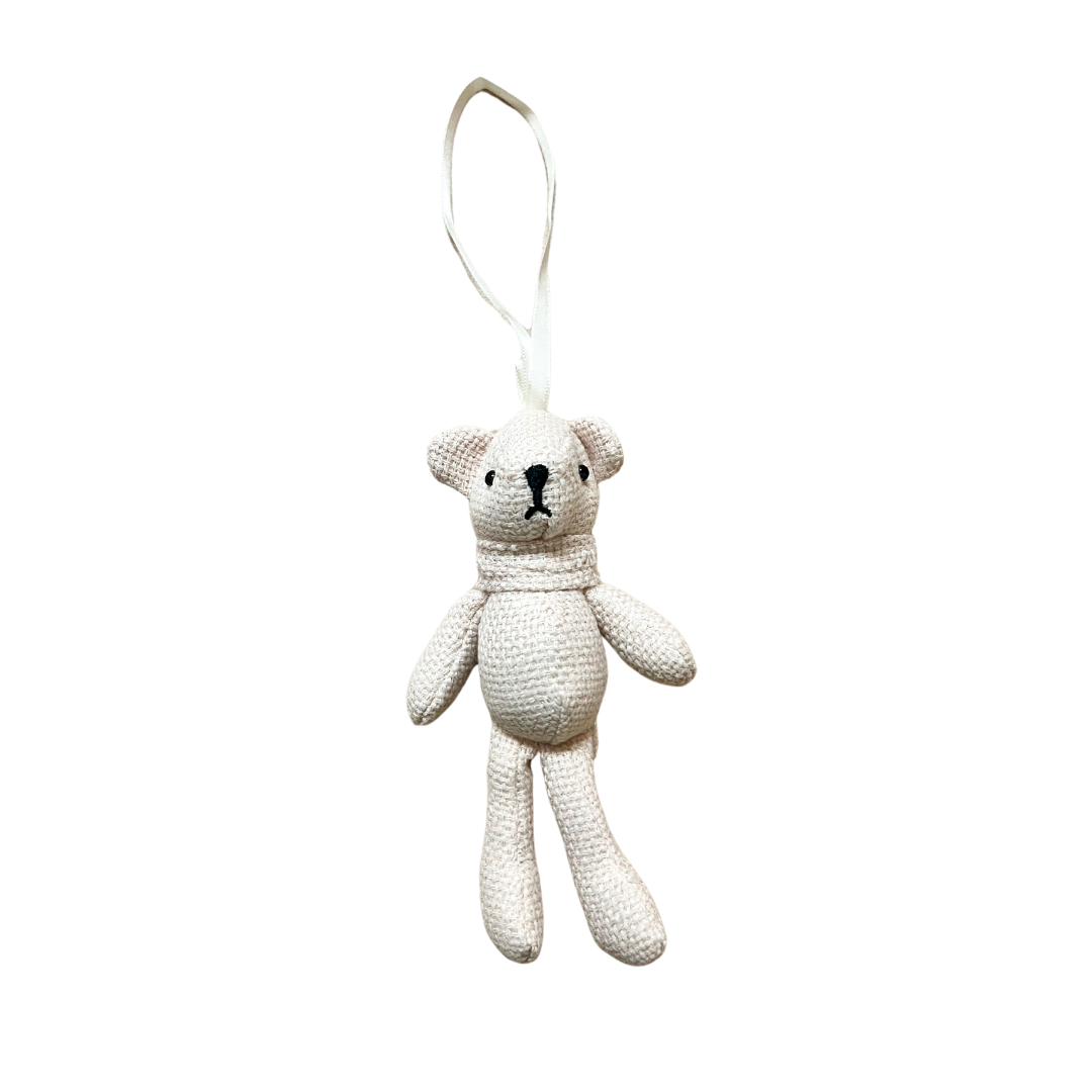 Mini Bear Paci Holder- Beige