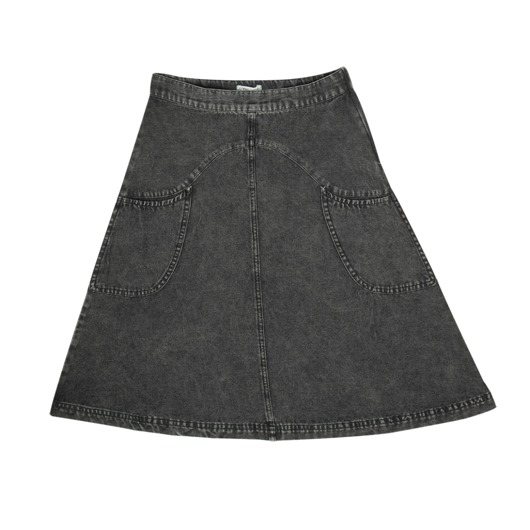 Crew Basics Black Denim Monica Skirt