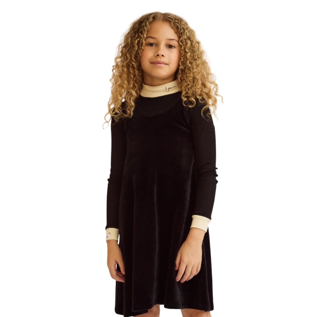 Black Velour Short Jumper