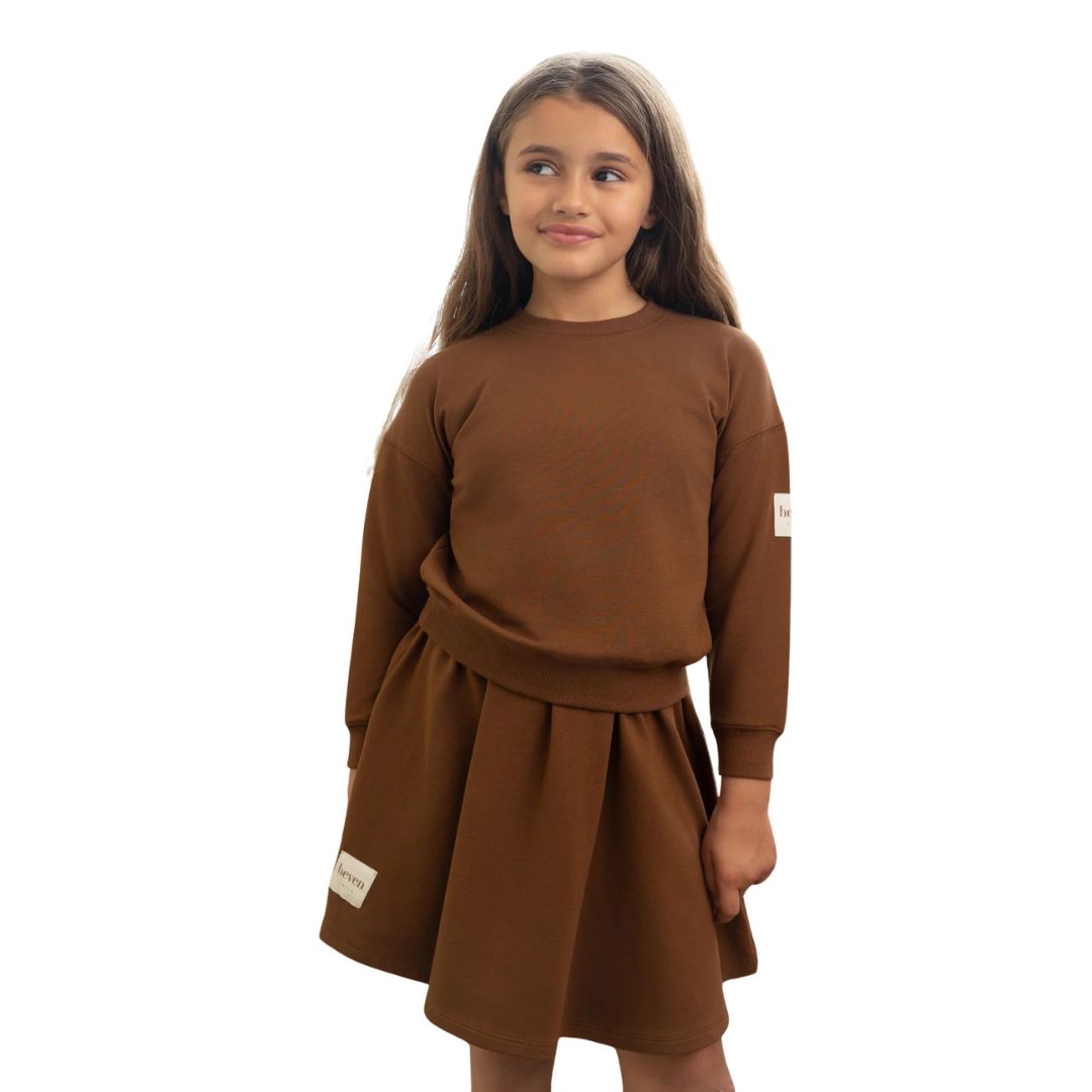 Mocha Girls Skirt