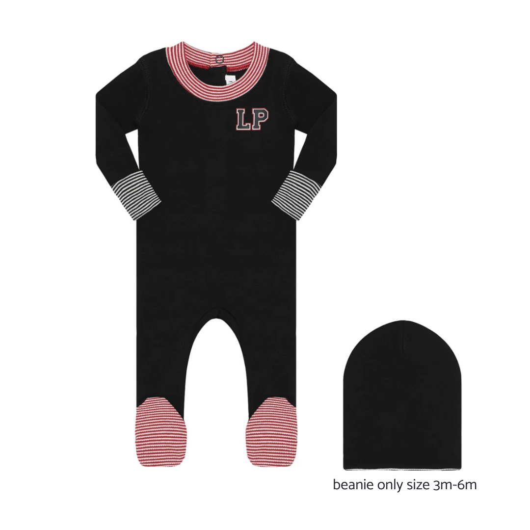 Black Varsity Footie
