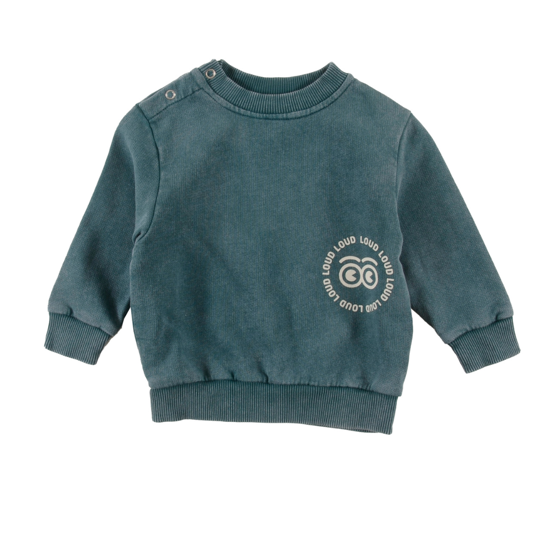 Green Storm Marble Regular Fit Club Sweatshirt