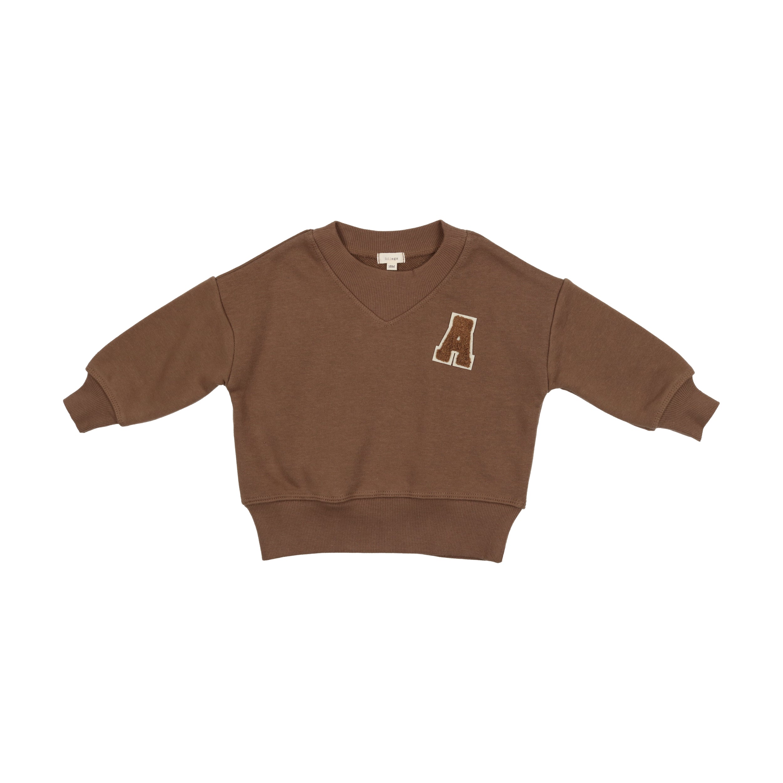 Camel Applique V-Sweatshirt