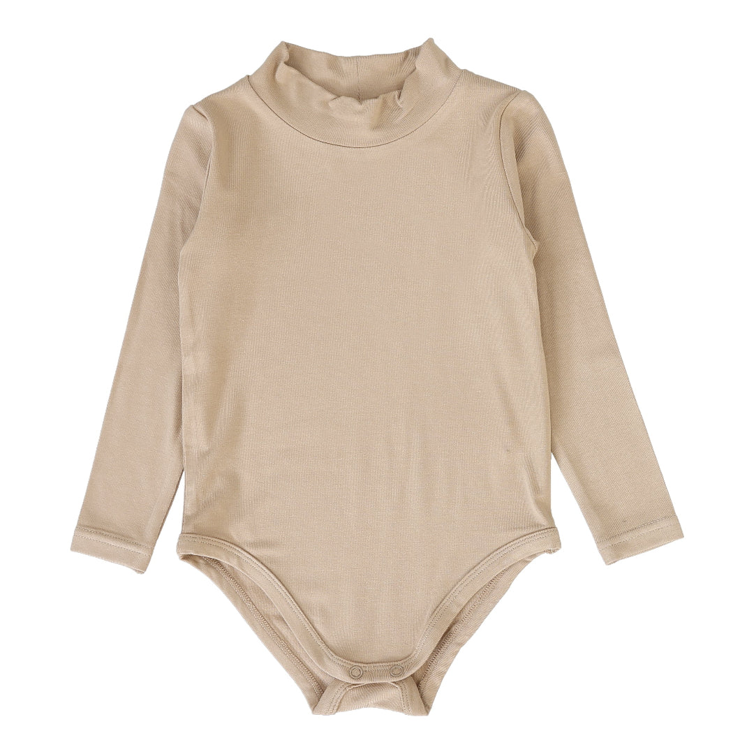 Oat Bamboo Mockneck Onesie