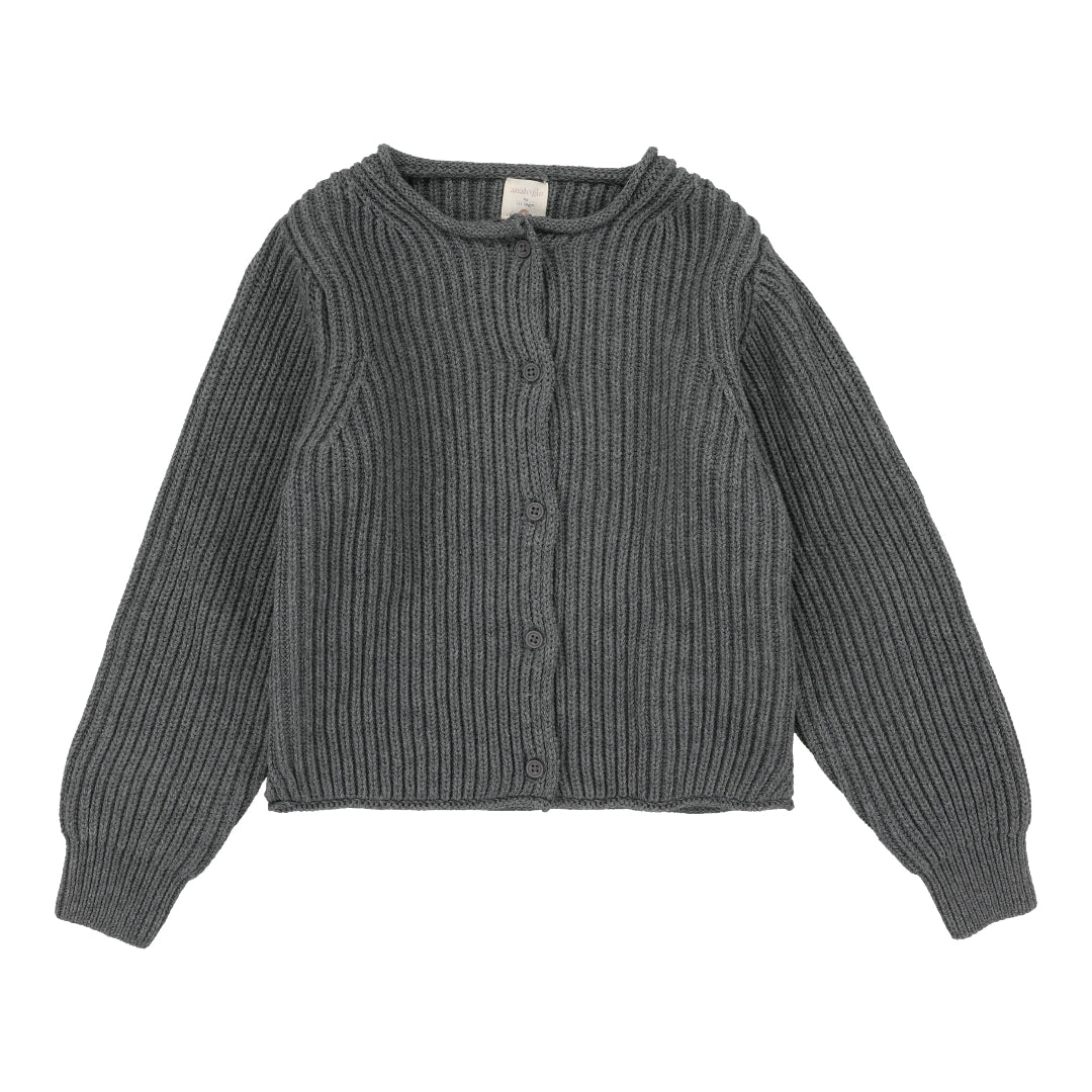 Mid Grey Knit Cardigan