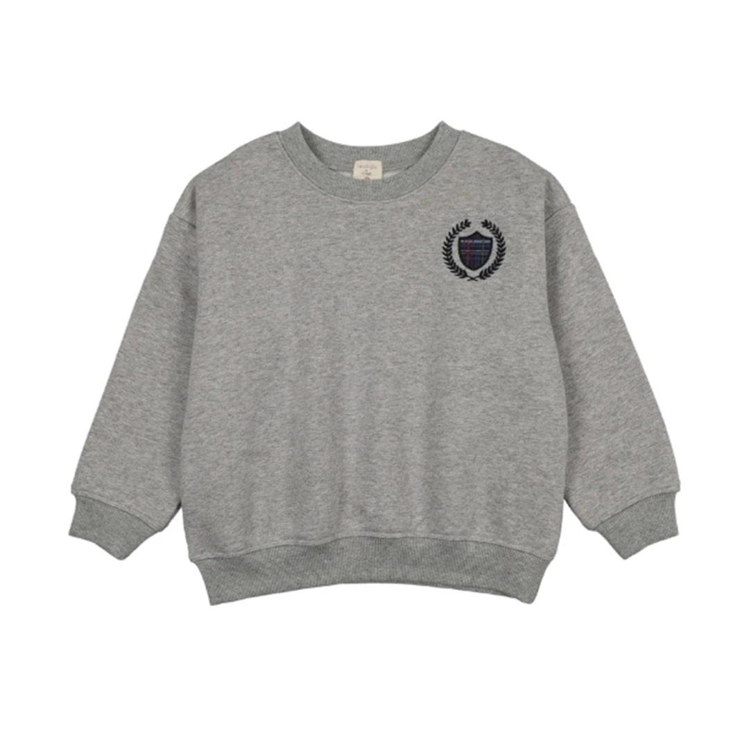 Light Gray Heather Fan Club Boys Sweatshirt Little Logo (Custom)