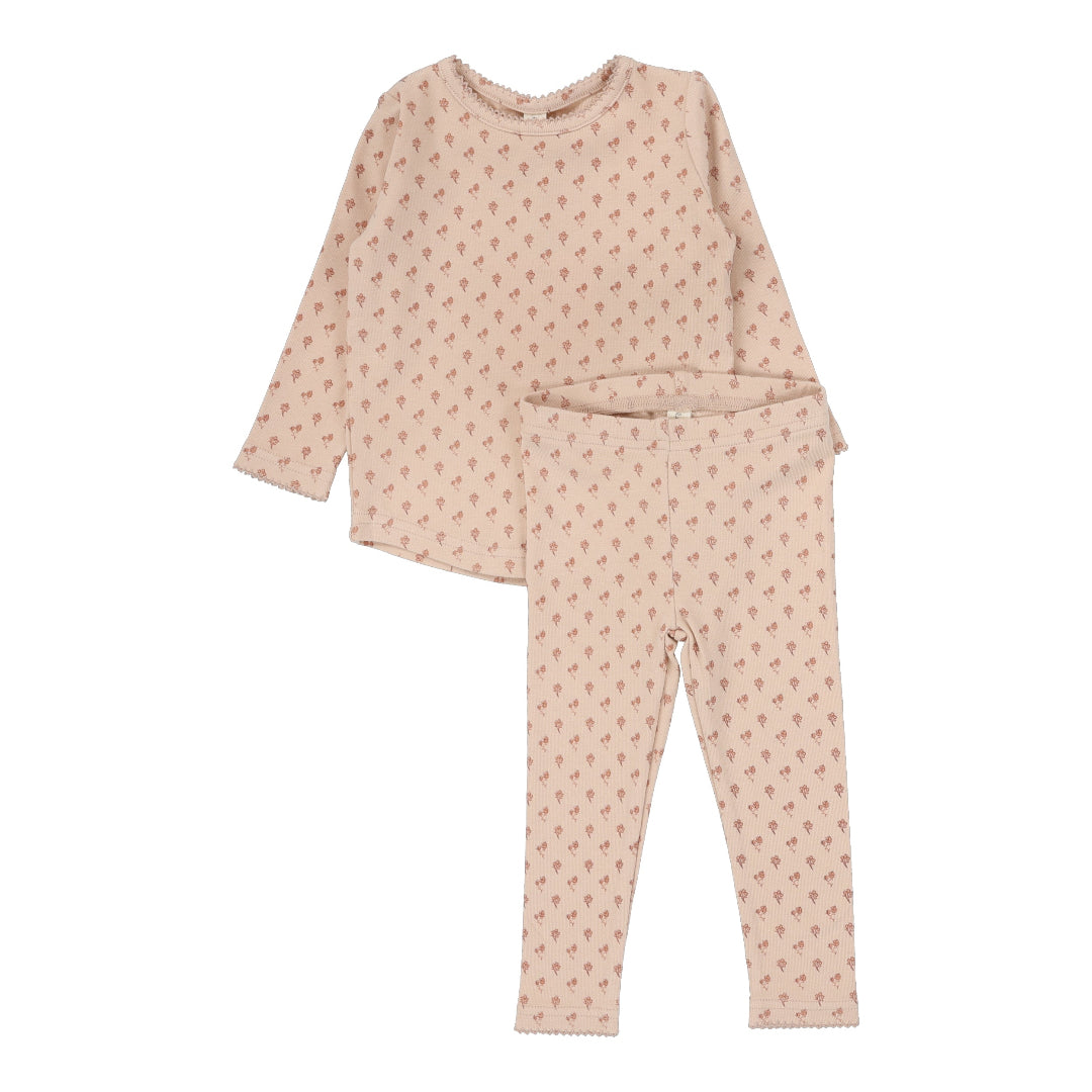 Dusty Pink Ballard Print Lounge Set