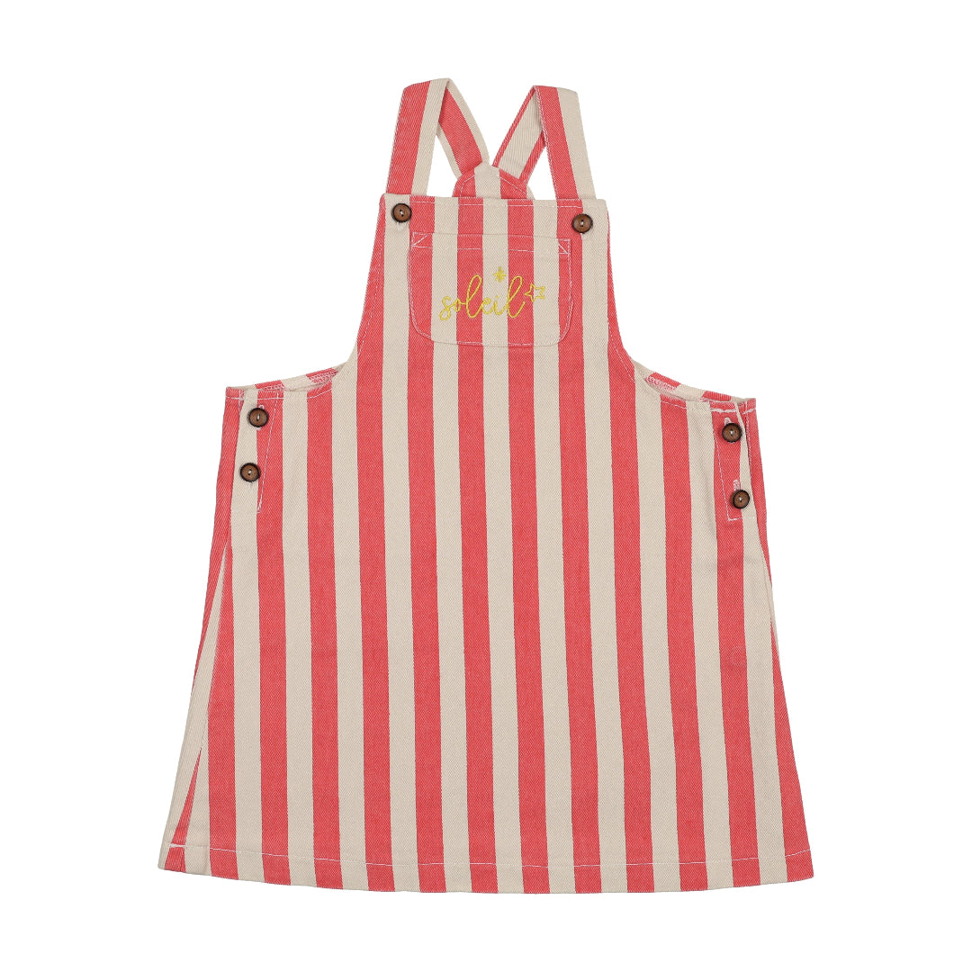 Coral Striped Bermuda Jumper