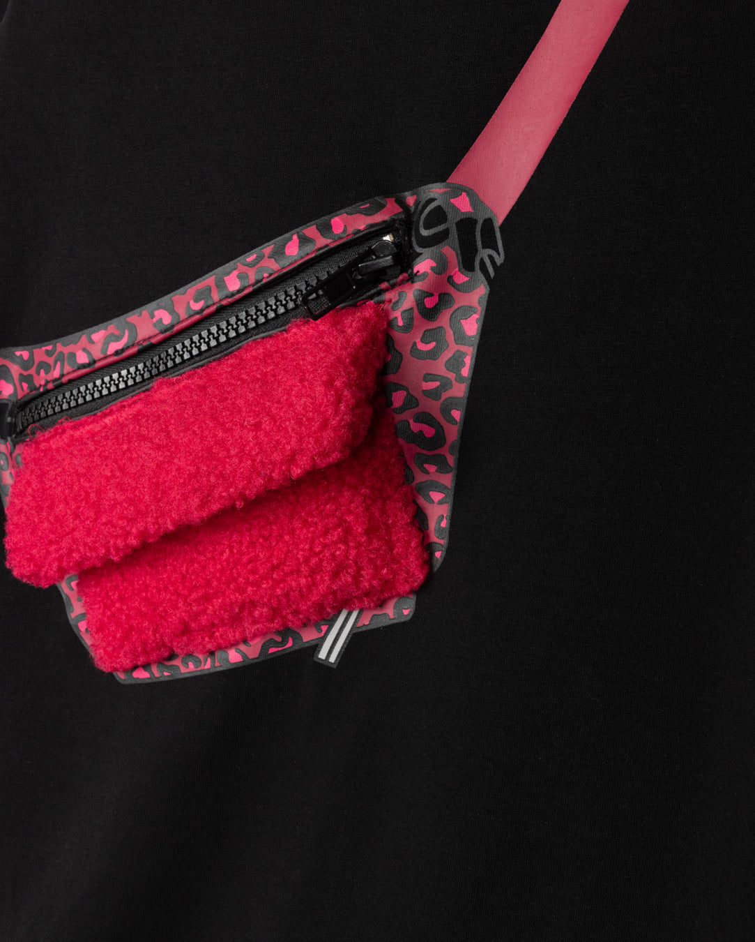 Black Sherpa Fanny Pack Dress