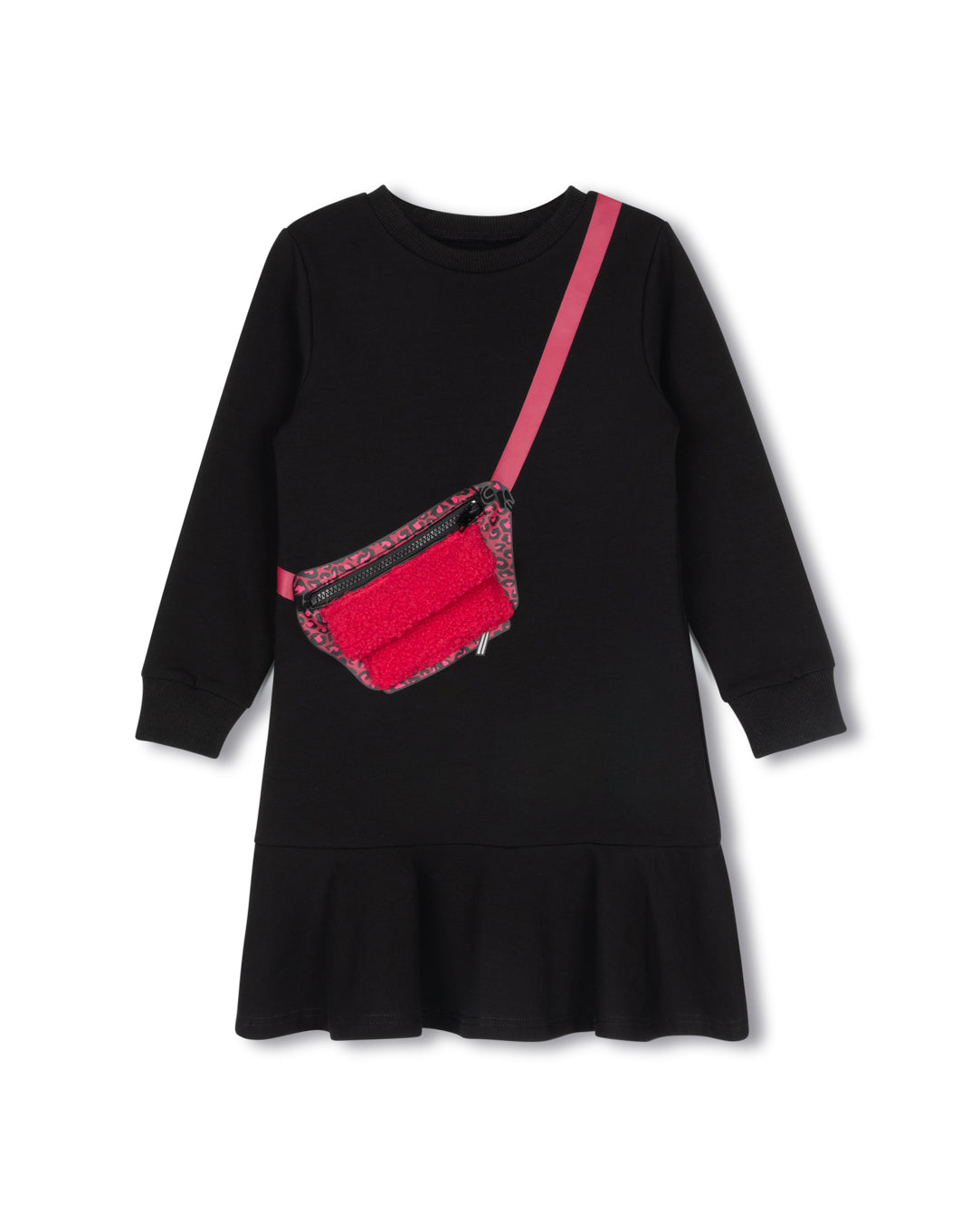 Black Sherpa Fanny Pack Dress