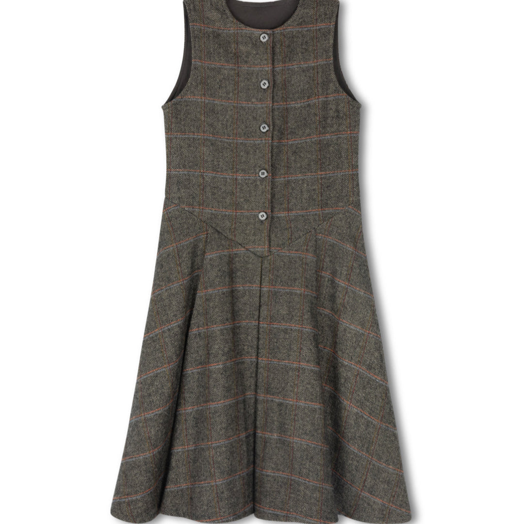Plaid Herringbone Teen Jumper