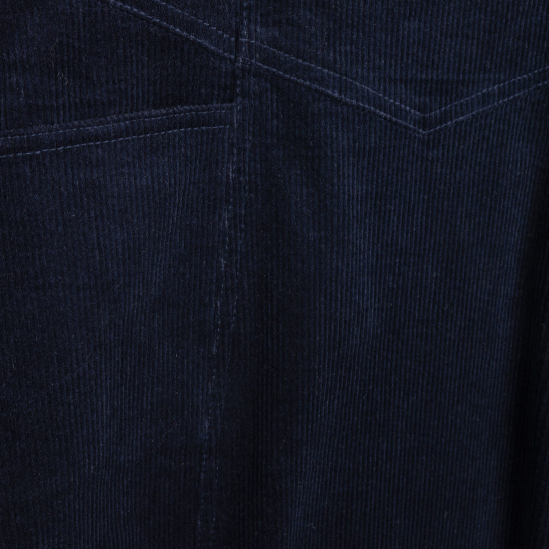 Navy Leon Maxi Teen Corduroy Skirt