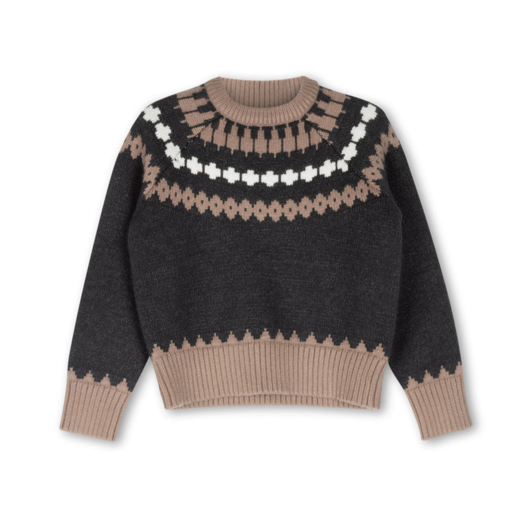 Charcoal Gilt Fair Isle Sweater