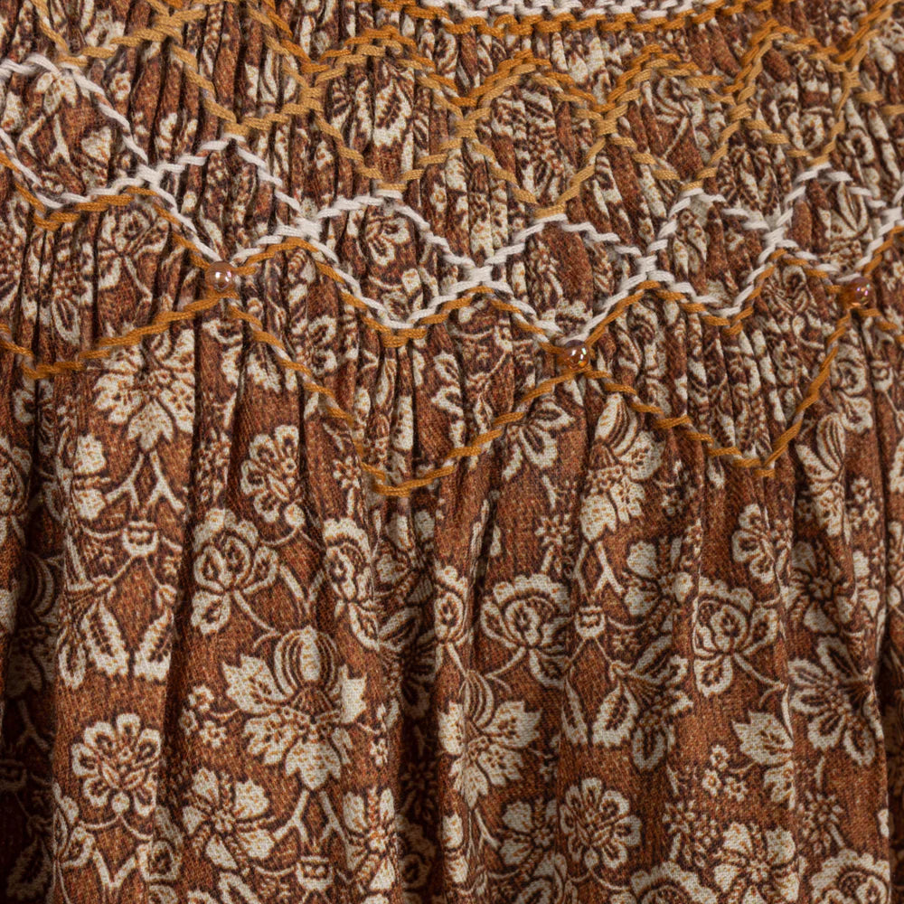 Brown Harry Floral Printed Dress