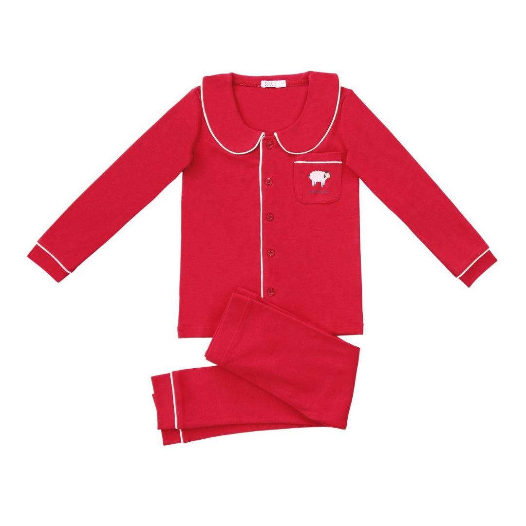 Cherry Collared PJs