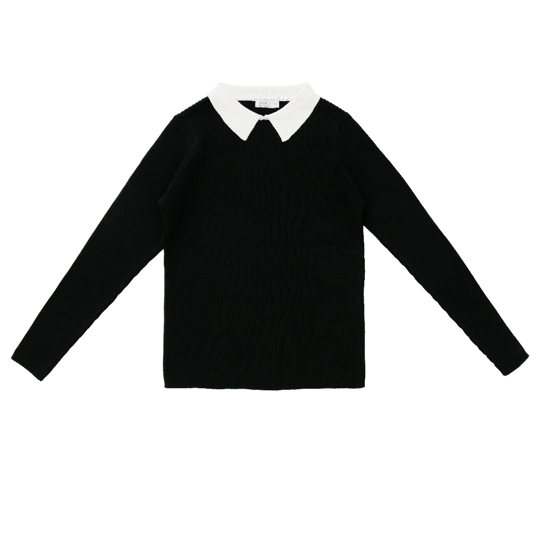 Black Collared Sweater