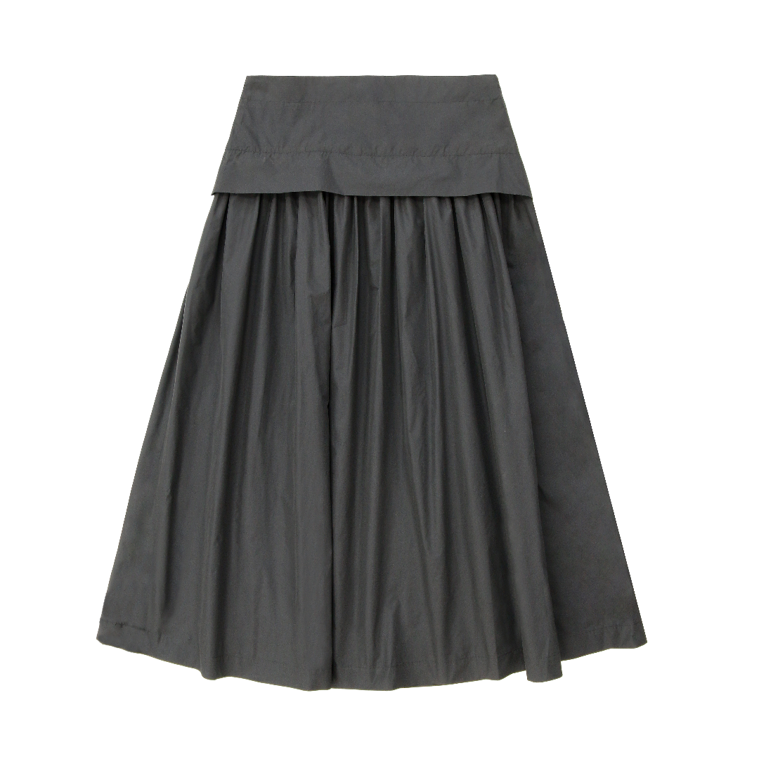 Black Taffeta Teen Skirt