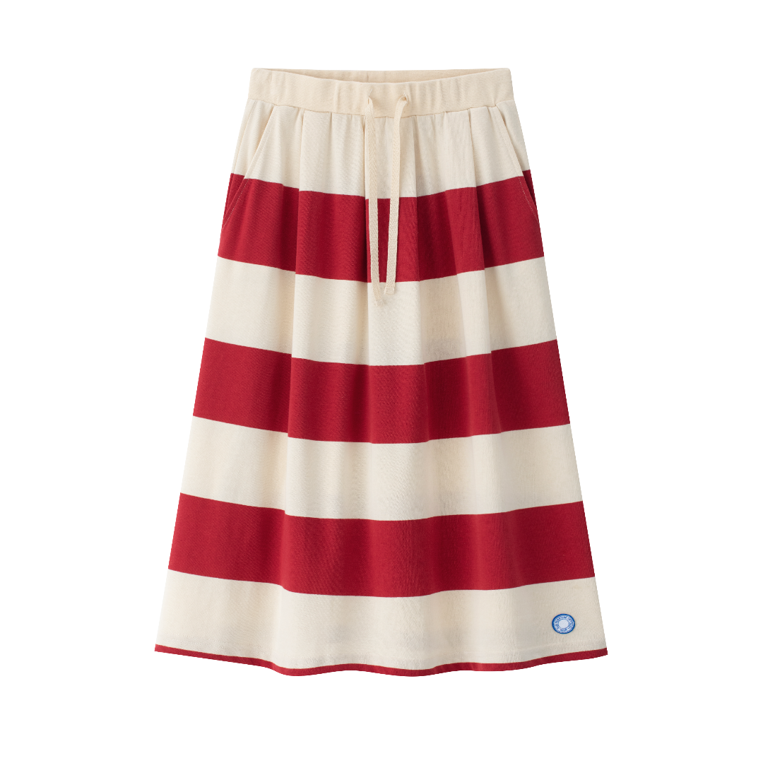 Red Striped Skirt