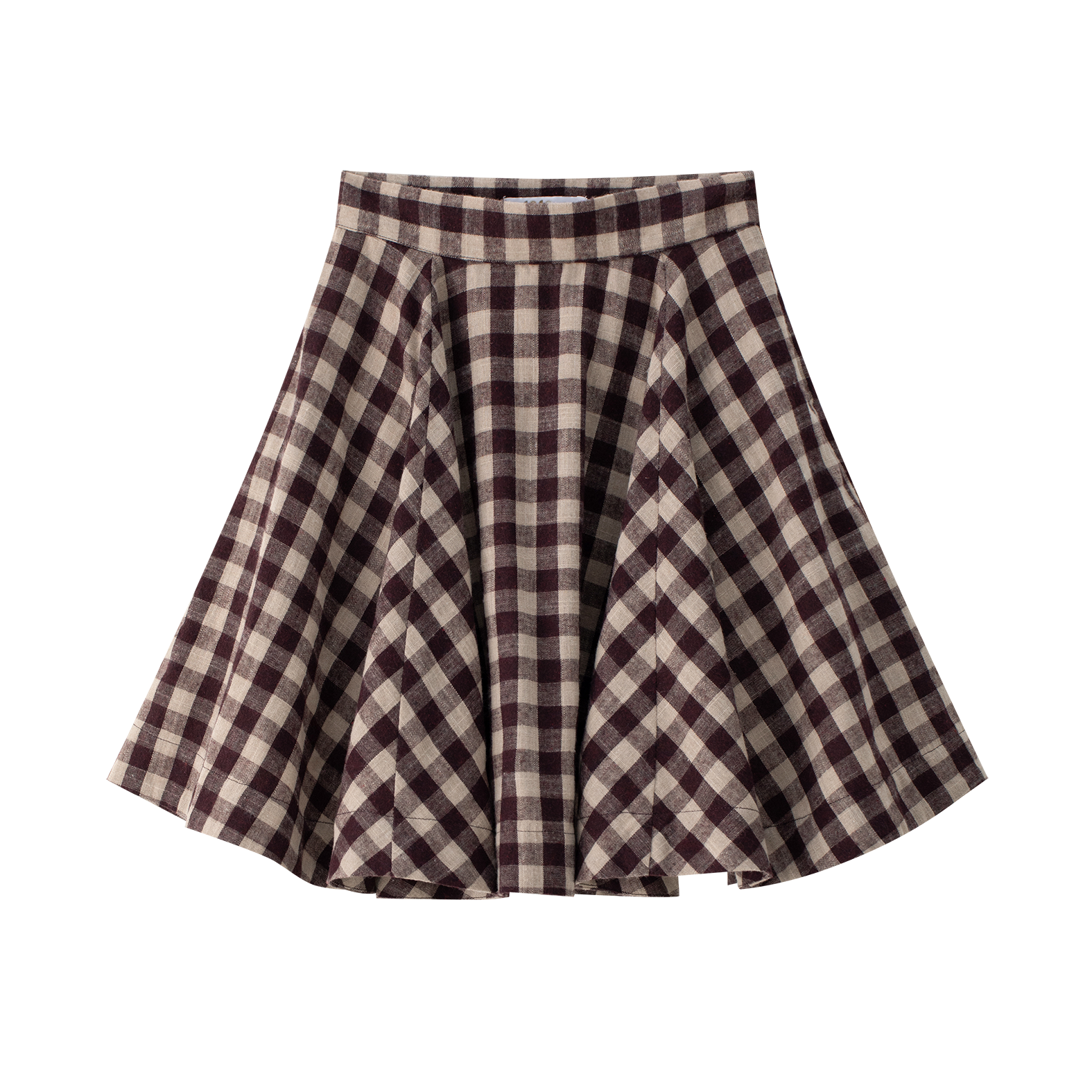Burgundy Circle Skirt