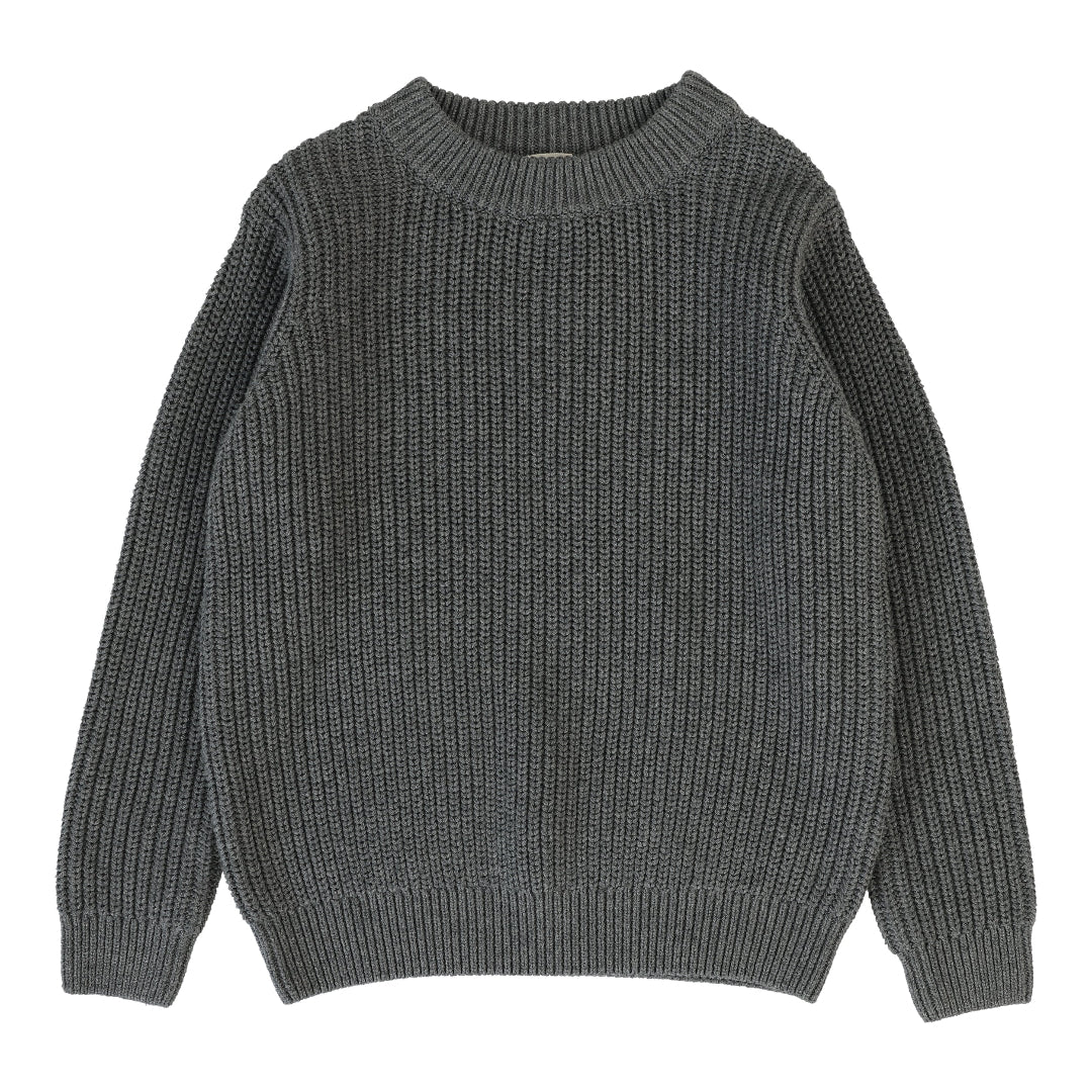 Mid Grey Chunky Knit Sweater