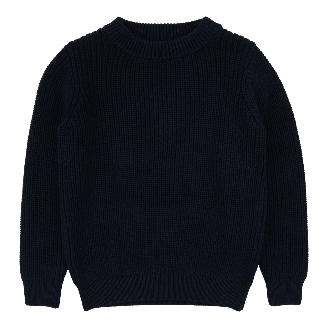 Navy Chunky Knit Sweater
