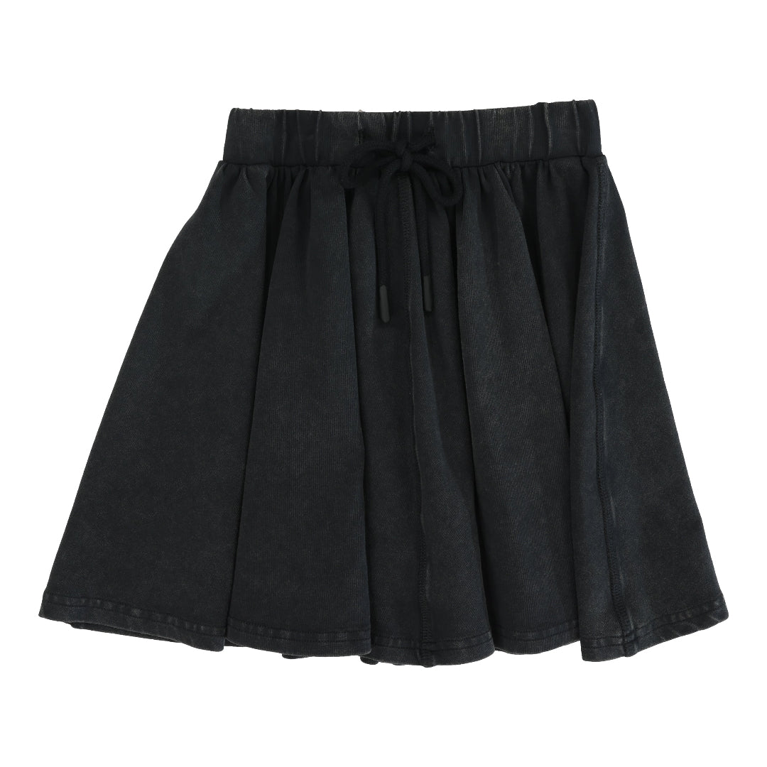Black Wash Circle Skirt