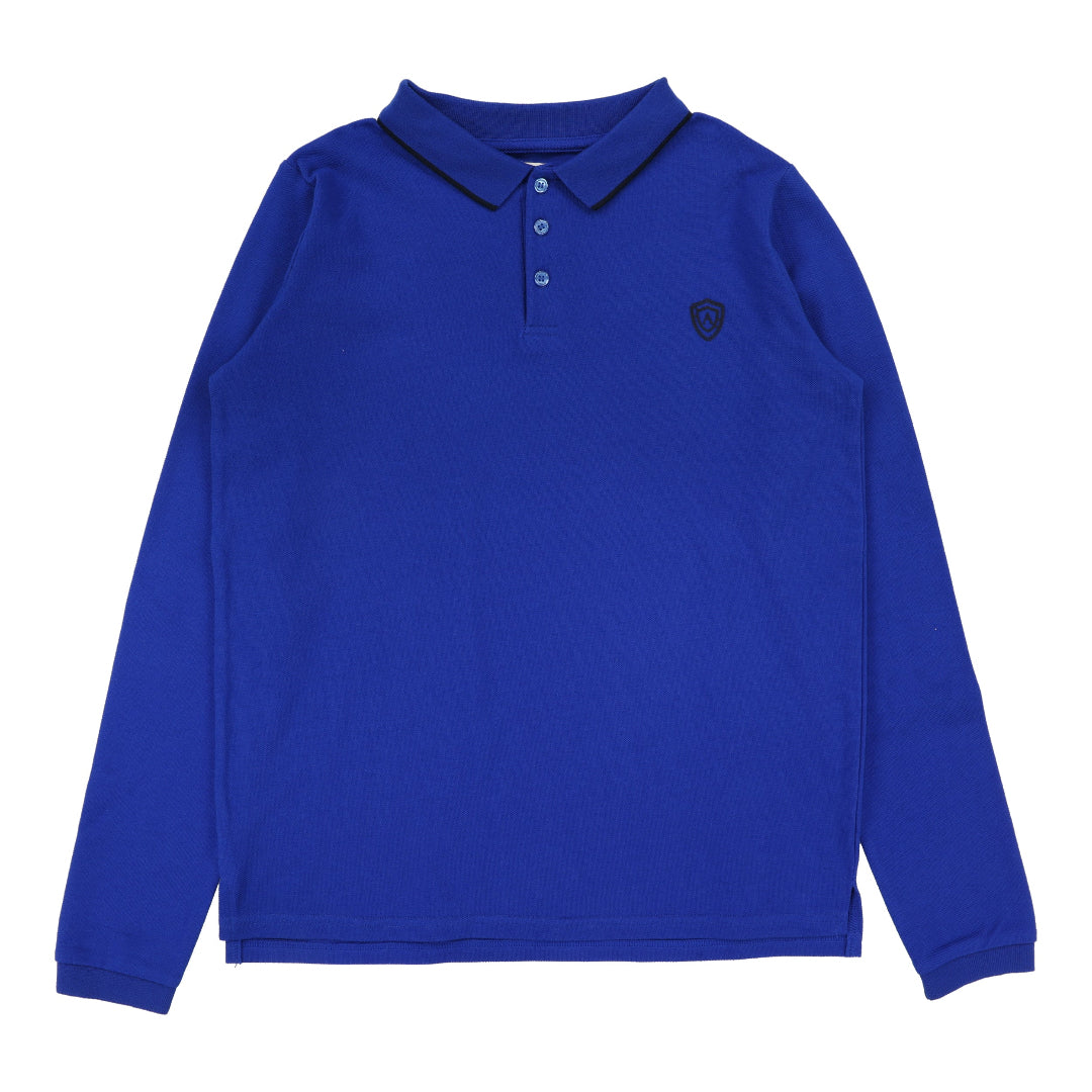 Cobalt Blue Collar Trim Polo