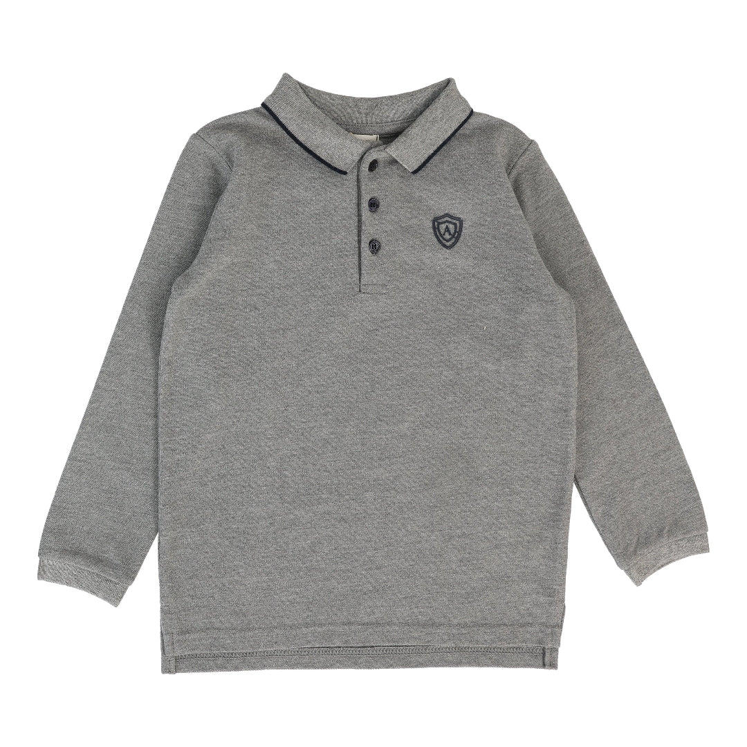 Grey Collar Trim Polo