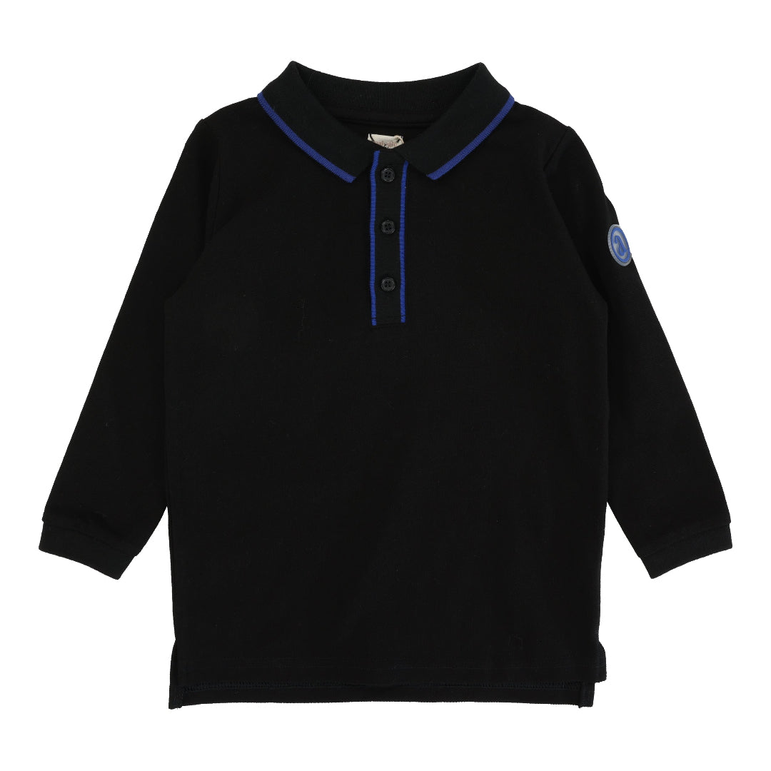 Black Contrast Trim Polo
