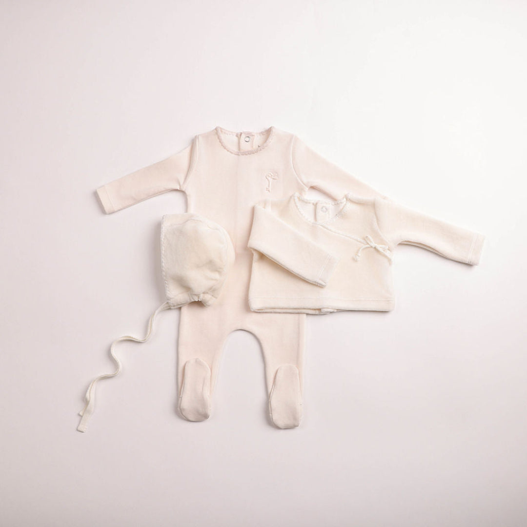 Linen Classic Stitch Wrap Two Piece