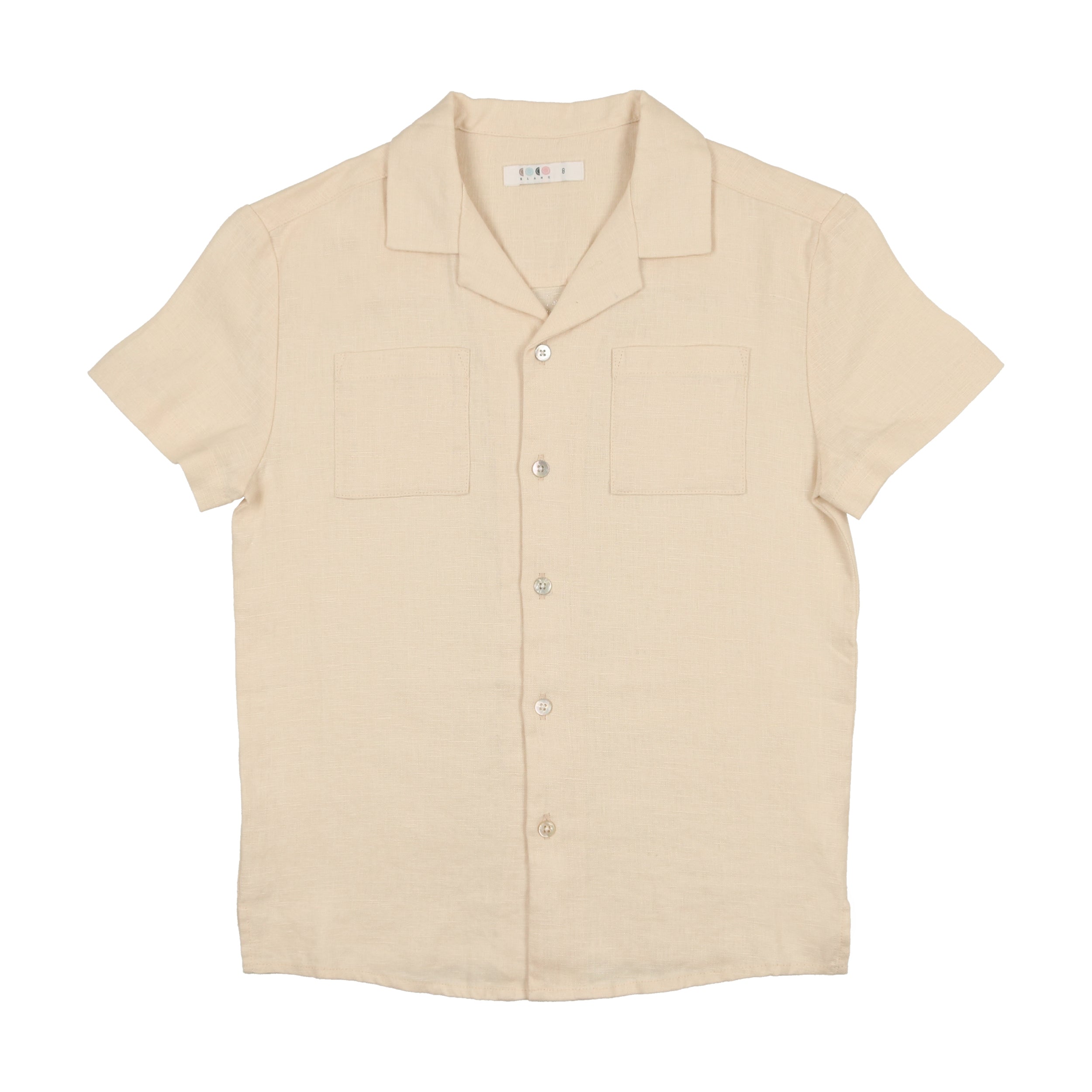 Cream Button Down Linen Shirt