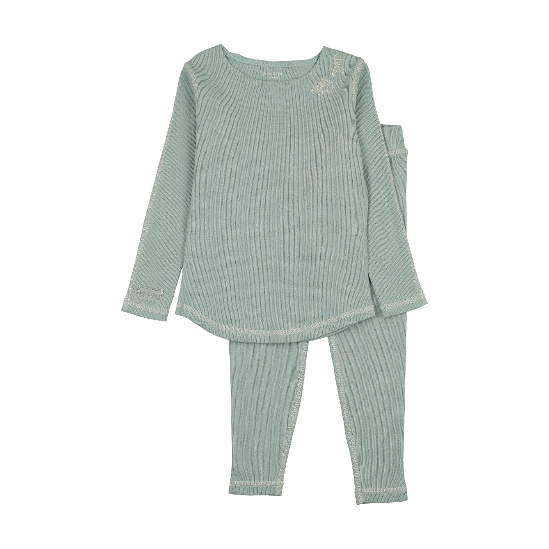 Aqua Contrast Loungewear