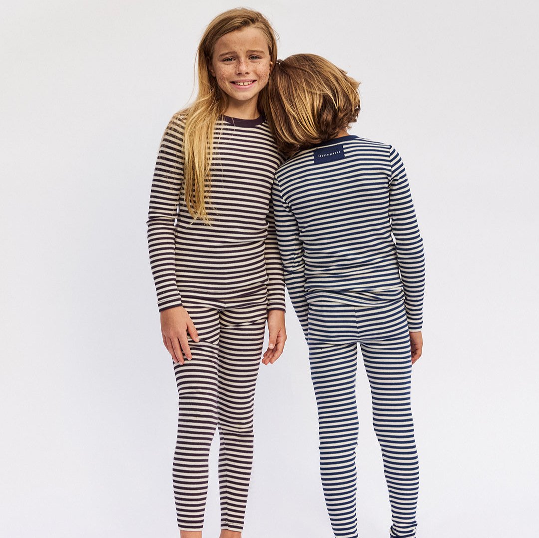 Blue / Ivory Striped Pajamas