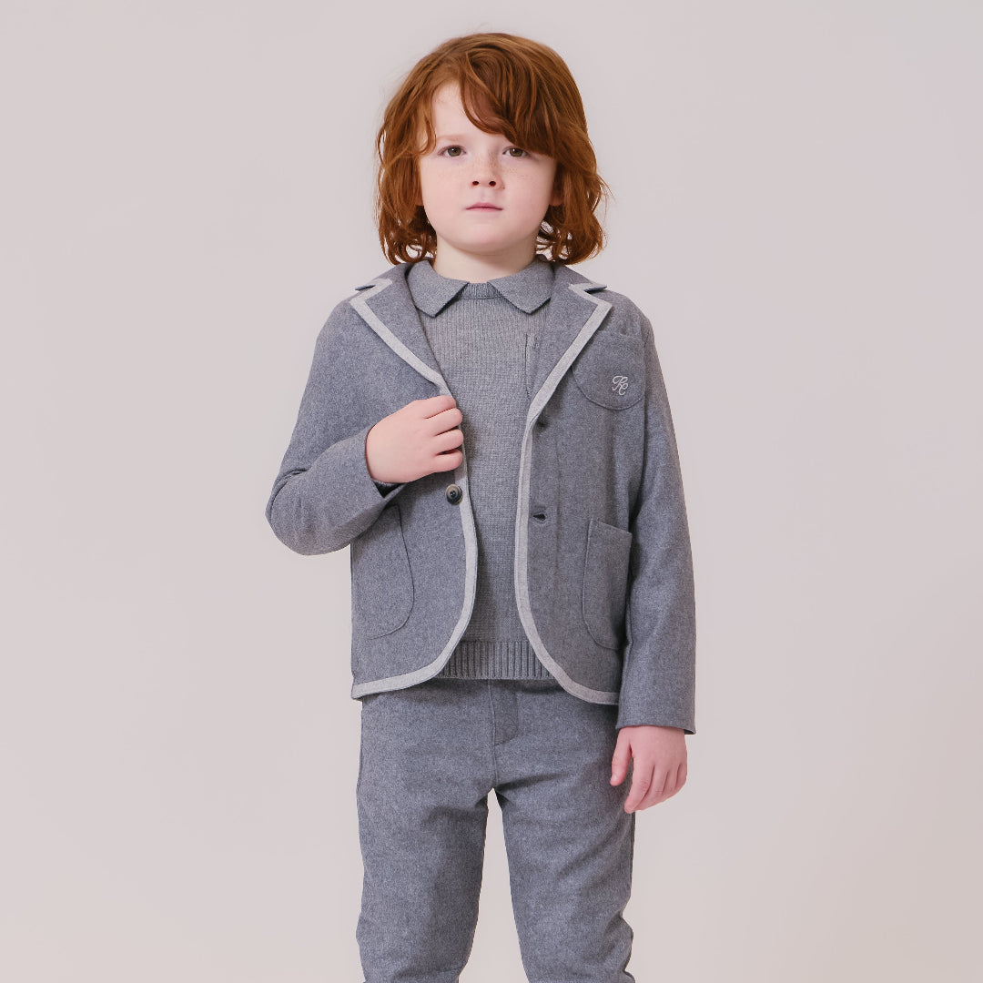 Grey Franck Collar Sweater