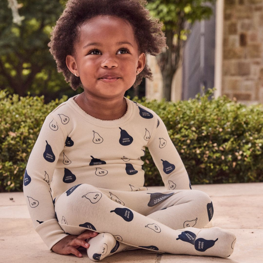Navy LP Signature Footie