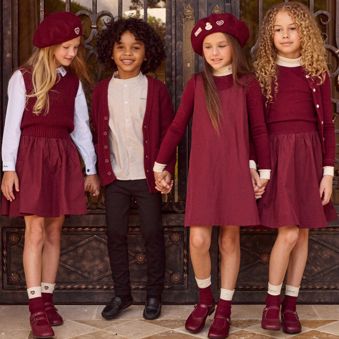 Burgundy Rhinestone Cardigan