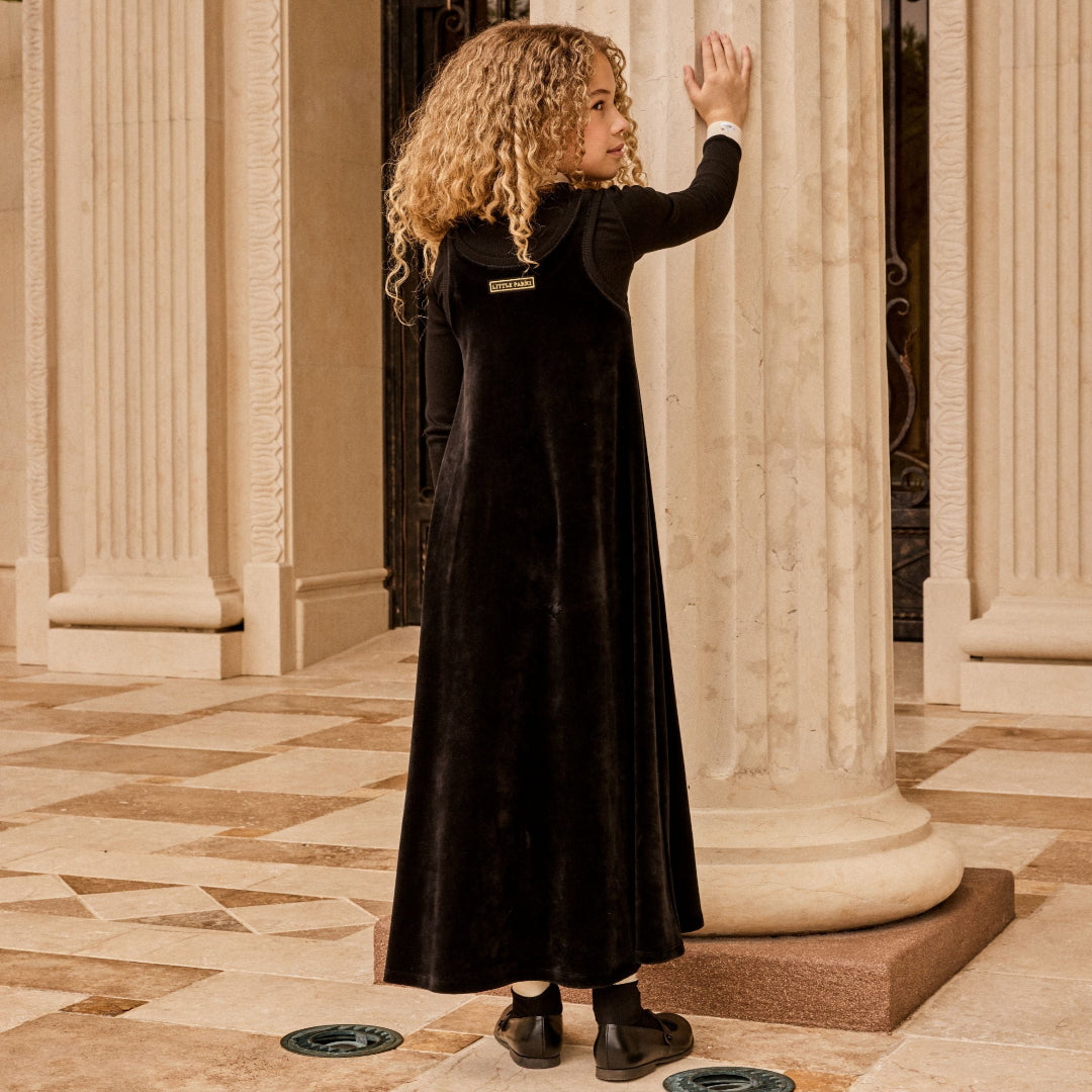 Black Velour Maxi Jumper