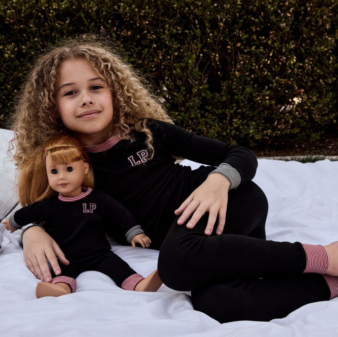 Black Varsity PJs