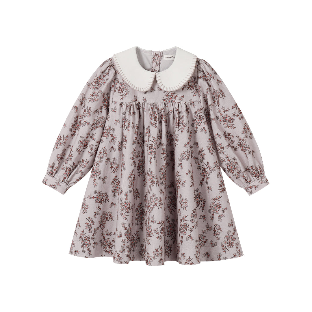 Floral Corduroy Dress