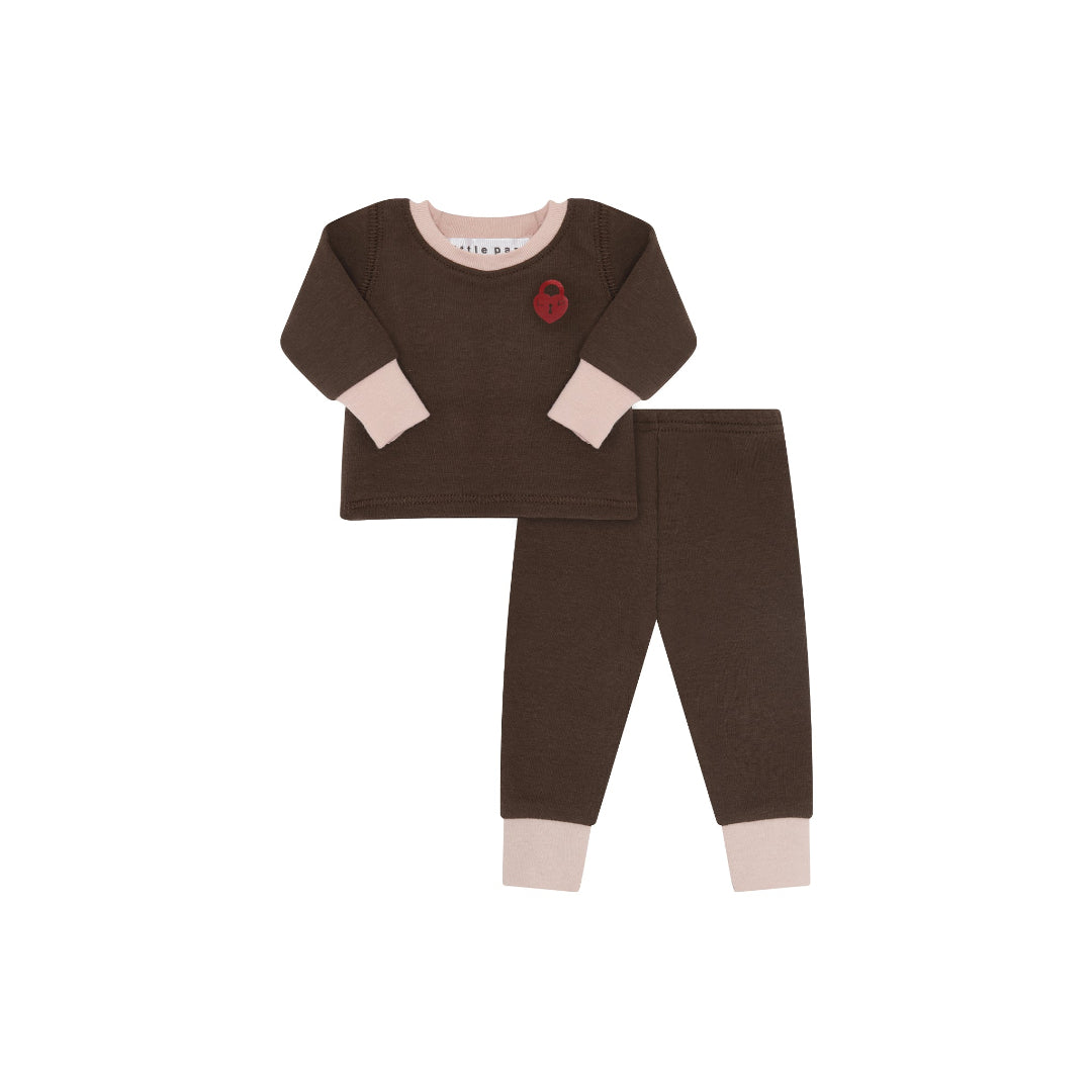 Brown/Pink Chestnut Locket Doll Pajamas