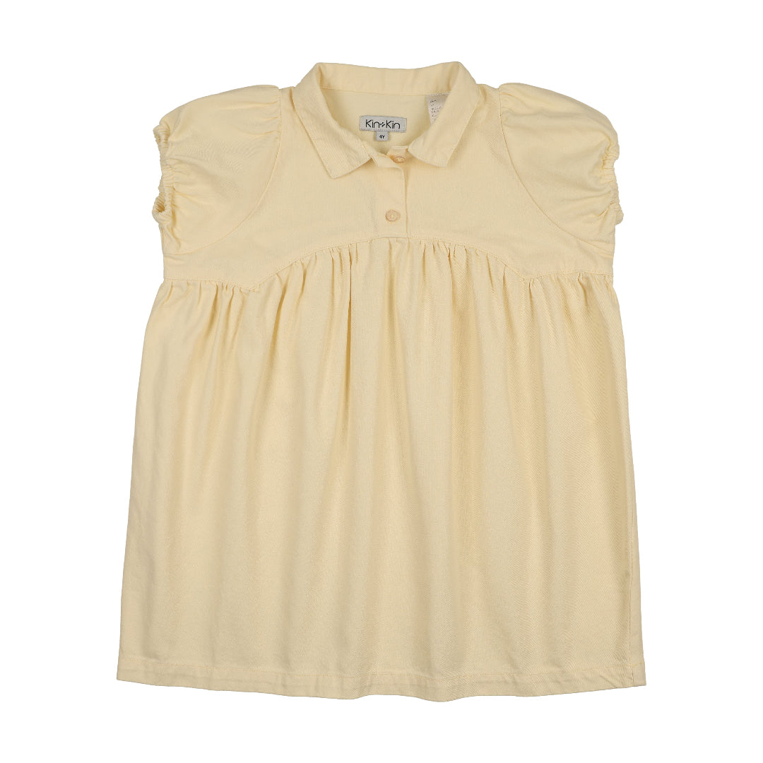 Yellow Denim SS Shirt Dress