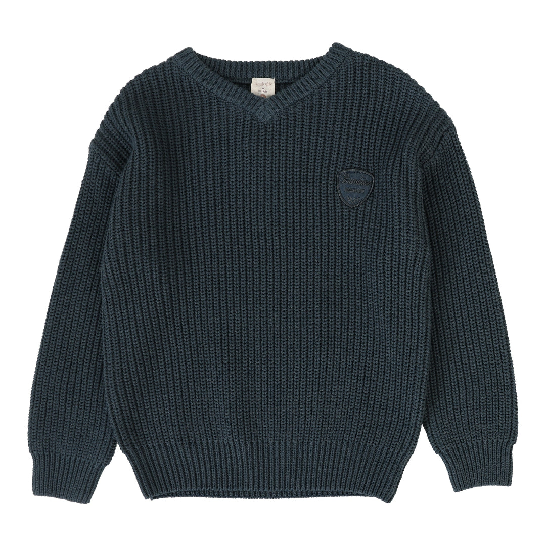 Slate V-Neck Sweater