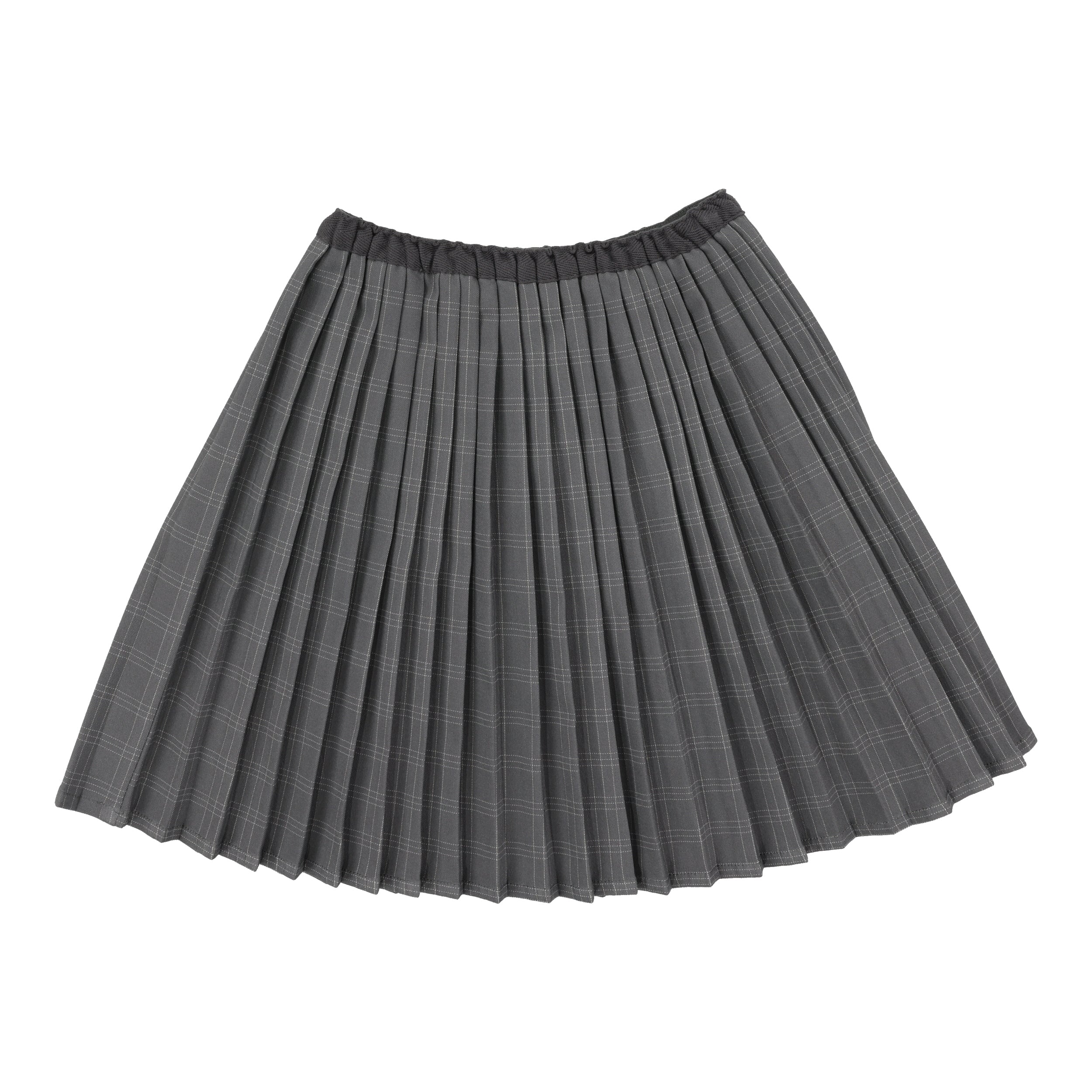 Mid Grey Plaid Skirt
