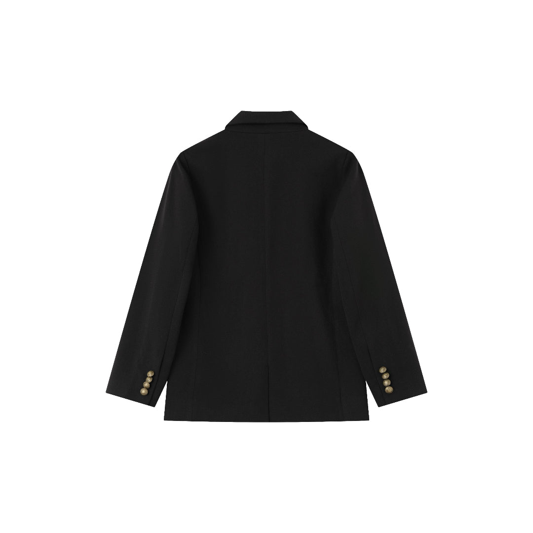 Black Woven Blazer